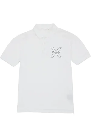 John Richmond Top, Herre, Hvid, M, Bomuld, Polo med logo påført foran