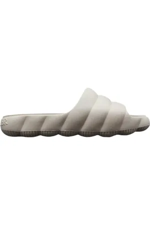 Moncler Sko, Herre, Hvid, 39 EU, Quiltet Offwhite Sommer Sliders