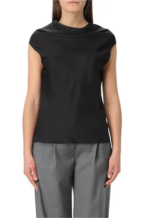 Serafini Top, Dame, Sort, XL, Elegant Sort Kortærmet Top
