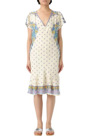 Etro Kjole, Dame, , L, Silkekjole Midi Elegant Stil