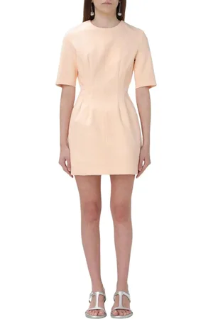 Sportmax Kjole, Dame, Lyserød, 2XS, Uld, Elegant Blush Shift Kjole