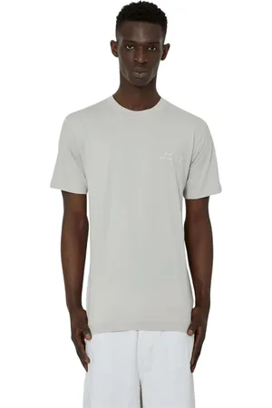 John Richmond Top, Herre, Grå, L, Bomuld, Tone-i-tone fortrykt jersey