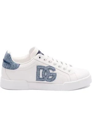 Dolce & Gabbana Sko, Dame, Hvid, 41 EU, Bomuld, Hvide Sneakers Luksusstil