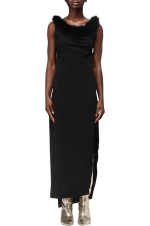 COPERNI Kjole, Dame, Sort, M, Sort Jersey Maxi Kjole Elegant Stil