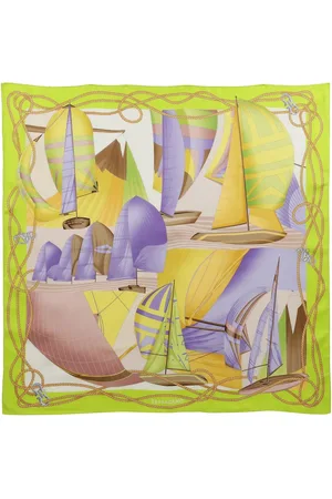 Salvatore Ferragamo Tilbehør, Dame, Flerfarvet, ONE SIZE, Silketørklæde Foulard Elegant Mode