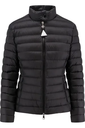 Moncler Jakke, Dame, Sort, S, Nylon, Nylon Dunjakke med Lynlåslukning