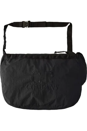 C.P. Company Taske, Herre, Sort, ONE SIZE, Uld, Sort Nylon Skuldertaske med Logo