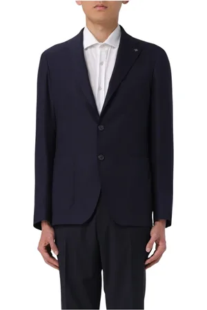 TAGLIATORE Jakke, Herre, Blå, XL, Uld, Blazer