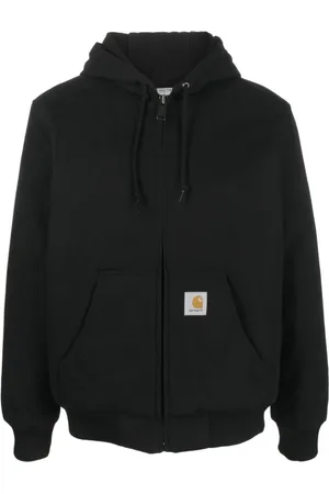 Carhartt Sweathshirts & Hoodies, Herre, Sort, XL, Bomuld, Sort Bomuld Hættetrøje Jakke