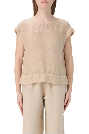 120% Lino Bluser & Skjorter, Dame, , XS, Linned, Linnedtop Afslappet Pasform