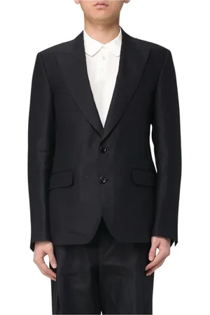 Dolce & Gabbana Jakkesæt, Herre, Sort, L, Linned, Klassisk Linnedjakke