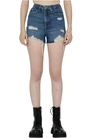 John Richmond Shorts, Dame, Blå, W27, Denim, Shorts i denim