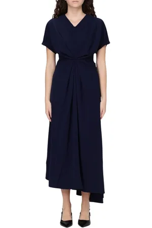 MEIMEIJ Kjole, Dame, Blå, M, Marine Twist Kjole Elegant Stil