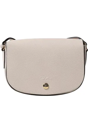 Longchamp Taske, Dame, , ONE SIZE, Læder, Gul Creme Læder Crossbody Taske