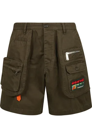 Dsquared2 Shorts, Herre, Grøn, M, Bomuld, Cargo Bermuda Shorts
