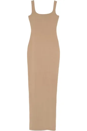 Entire Studios Kjole, Dame, , XS, Bomuld, Square Neck Maxi Kjole Bomuld Spandex