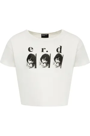 ENFANTS RICHES DEPRIMES Top, Herre, Hvid, L, Ivory Grafisk Print T-shirt