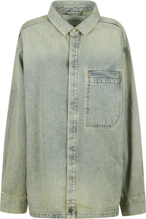 Entire Studios Jakke, Dame, Blå, XS, Denim, Denim Stonewashed Skjorte