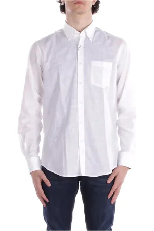 Paul & Shark Skjorte, Herre, Hvid, XS, Bomuld, Yachting Logo Front Pocket Skjorte