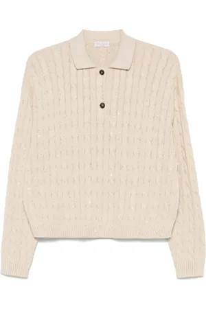 Brunello Cucinelli Strik, Dame, , S, Uld, Stilfuld Sweater til Mænd