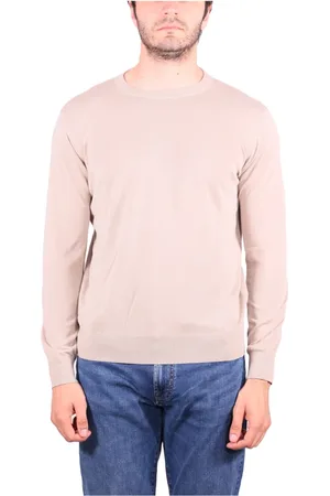 KANGRA CASHMERE Strik, Herre, , M, Bomuld, Crewneck Sweater