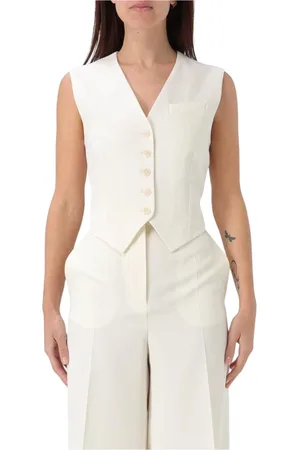 Stella McCartney Jakke, Dame, , S, Bomuld, Skræddersyet Ærmeløs Vest