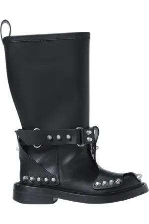 Alexander Wang Sko, Dame, Sort, 38 EU, Læder, Studded Læderstøvler