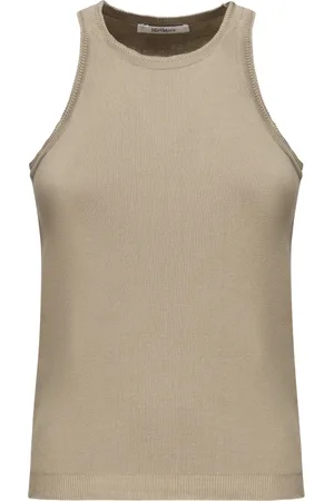Max Mara Strik, Dame, , M, Uld, Top med Hat Neck