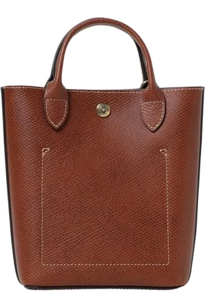 Longchamp Taske, Dame, Brun, ONE SIZE, Læder, Læder Tote Taske