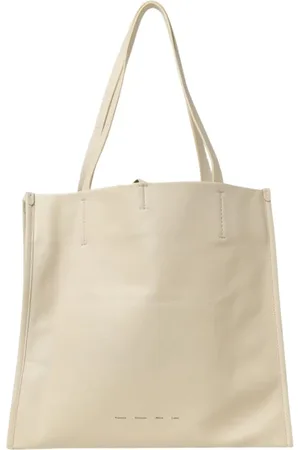 Proenza Schouler Taske, Dame, , ONE SIZE, Læder, Elegant hvid læder tote taske