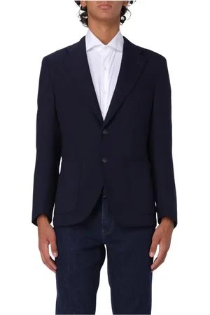 FAY Jakke, Herre, Blå, 3XL, Blå Klassisk Blazer til Mænd