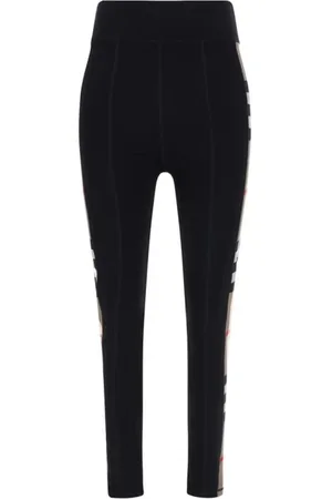 Burberry Bukser, Dame, Sort, M, Ikoniske Tjek Print Slim Fit Leggings
