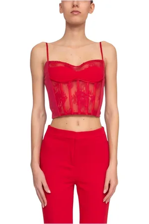 Pinko Top, Dame, Rød, M, Rød Cady Bustier Top