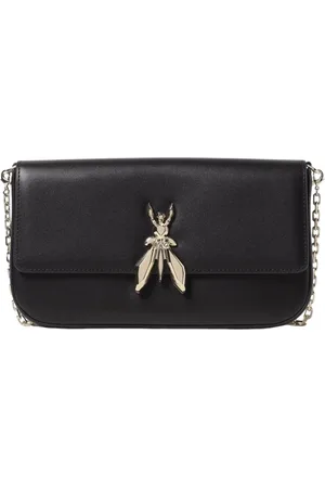 Patrizia Pepe Taske, Dame, Sort, ONE SIZE, Uld, Sort Crossbody Taske med Insekt Detalje