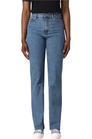Burberry Jeans, Dame, Blå, W26, Bomuld, Blå Straight Leg Jeans