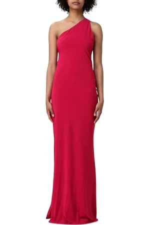 ANIYE BY Kjole, Dame, Rød, M, Uld, Rød One-Shoulder Maxi Kjole
