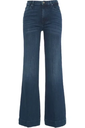 7 for all Mankind Jeans, Dame, Blå, W31, Bomuld, Udbredte jeans