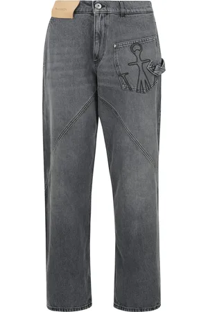 J.W.Anderson Jeans, Herre, Grå, W29, Bomuld, Twisted ben arbejdstøj jeans