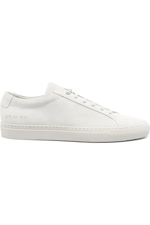COMMON PROJECTS Sko, Herre, Grå, 40 EU, Grå Snøresko med Flad Gummisål