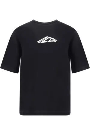 Dsquared2 Top, Herre, Sort, L, Bomuld, Monokrom Mønstret Bomulds T-shirt
