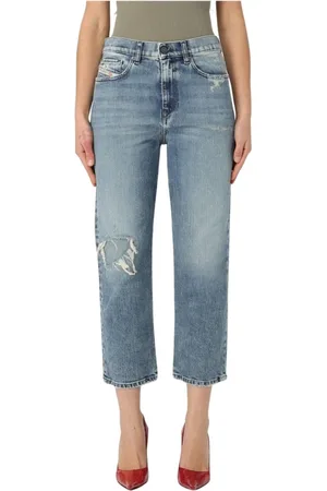 Diesel Jeans, Dame, Blå, W29, Bomuld, Jeans med slidt detalje