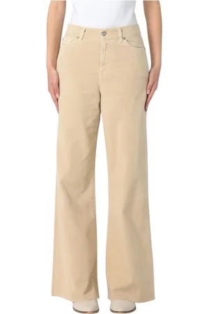 7 for all Mankind Jeans, Dame, , W24, Bomuld, Wide Leg Raw Hem Jeans