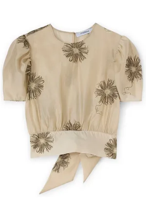 Motivi Bluser & Skjorter, Dame, , L, Polyester, Broderet bluse med ballonærmer