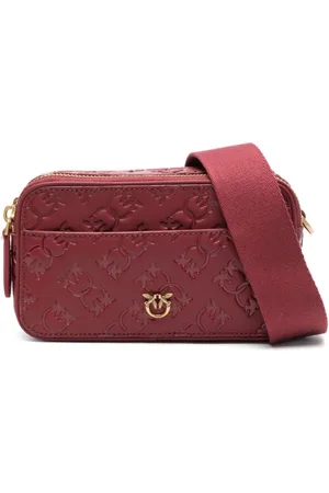 Pinko Taske, Dame, Rød, ONE SIZE, Uld, Bordeaux Skuldertaske Elegant Funktionalitet