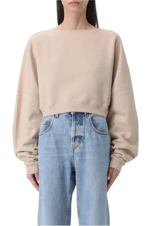 Saint Laurent Sweathshirts & Hoodies, Dame, , S, Bomuld, Sort Pullover Sweater