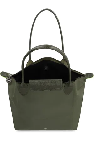 Longchamp Taske, Dame, Grøn, ONE SIZE, Uld, Foldbar læder skuldertaske