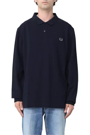 Fred Perry Top, Herre, Blå, L, Klassisk Polo Skjorte til Kvinder