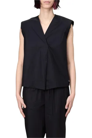 Kaos Jakke, Dame, Sort, M, Kamel V-Neck Sleeveless Top