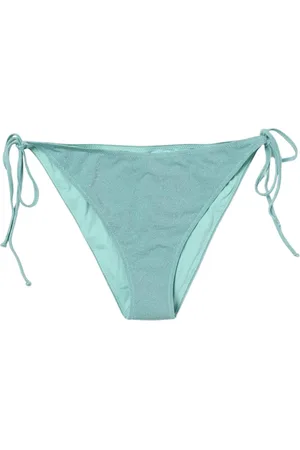 MC2 SAINT BARTH Badetøj, Dame, Blå, M, Hvide TieSide Bikini Bottoms