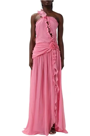 BLUMARINE Kjole, Dame, Lyserød, XS, Elegant Sort Aftenkjole